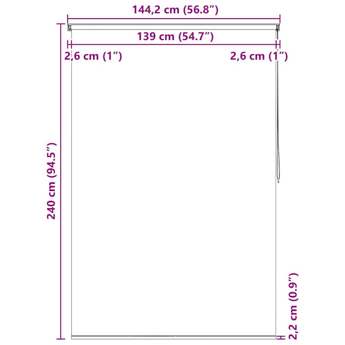 Roletă perdea de duș 140x240 cm Model cercuri - WALTI WALTI
