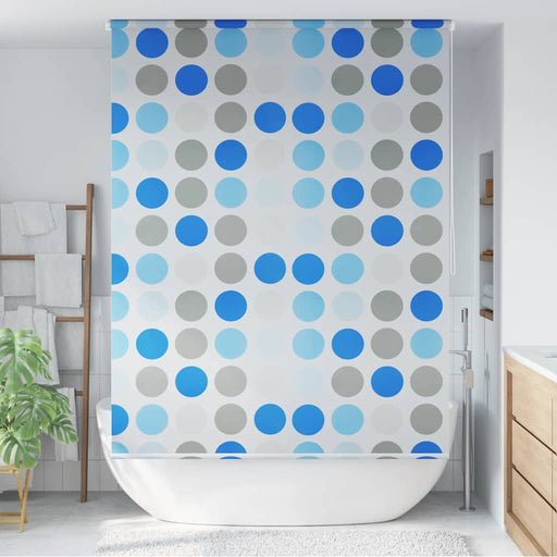 Roletă perdea de duș 140x240 cm Model cercuri - WALTI WALTI
