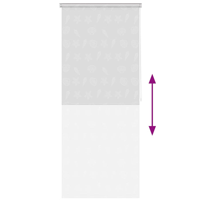 Roletă perdea de duș 100x240 cm Model stea de mare - WALTI WALTI