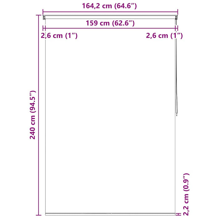 Jaluzea roletă de duș, model stele de mare, 160x240 cm - WALTI WALTI