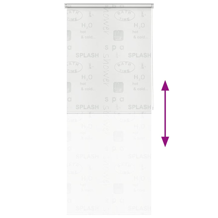 Roletă perdea de duș 100x240 cm Imprimeu Splash - WALTI WALTI
