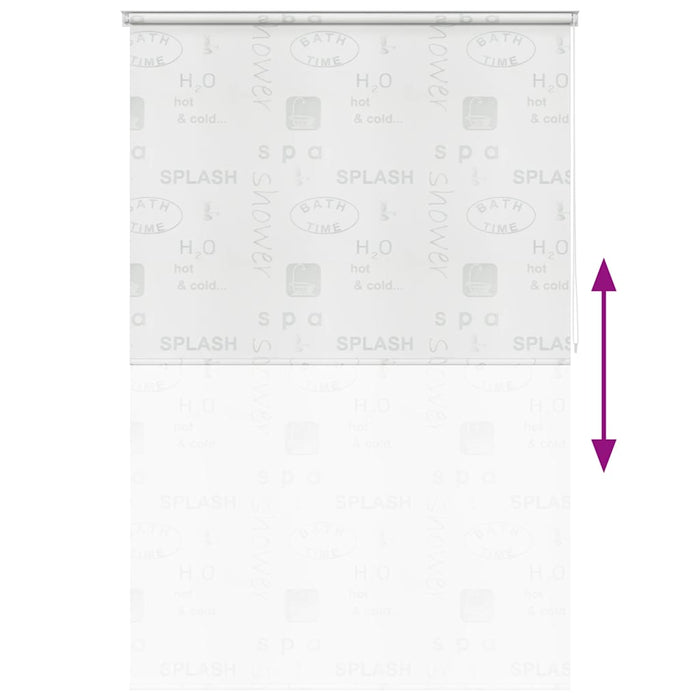 Roletă perdea de duș 140x240 cm Imprimeu Splash - WALTI WALTI