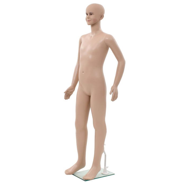 Corp manechin copil, cu bază din sticlă, bej, 140 cm - WALTI WALTI