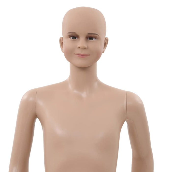 Corp manechin copil, cu bază din sticlă, bej, 140 cm - WALTI WALTI