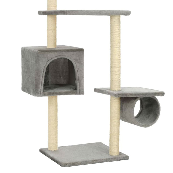 Ansamblu pisici, stâlpi funie sisal, 260 cm Gri - WALTI WALTI