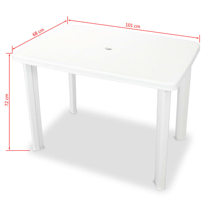 Set mobilier bistro, 3 piese, alb, plastic - WALTI WALTI