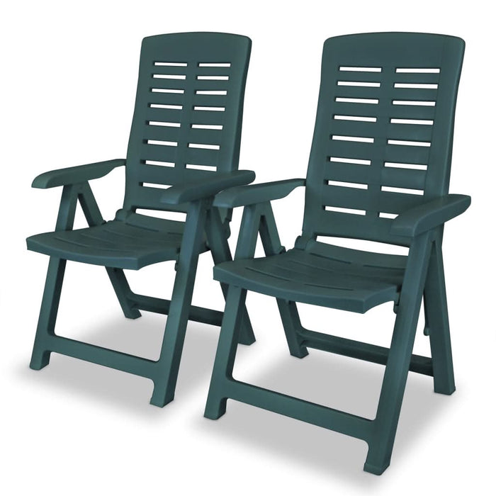 Set mobilier bistro, 3 piese, verde, plastic - WALTI WALTI