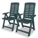 Set mobilier bistro, 3 piese, verde, plastic - WALTI WALTI
