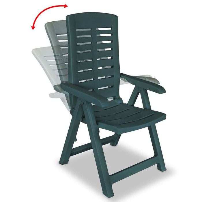 Set mobilier bistro, 3 piese, verde, plastic - WALTI WALTI