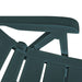 Set mobilier bistro, 3 piese, verde, plastic - WALTI WALTI