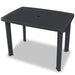 Set mobilier bistro, 3 piese, antracit, plastic - WALTI WALTI