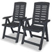 Set mobilier bistro, 3 piese, antracit, plastic - WALTI WALTI