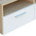 Comode TV 2 buc, PAL, 95x35x36 cm, stejar și alb - WALTI WALTI