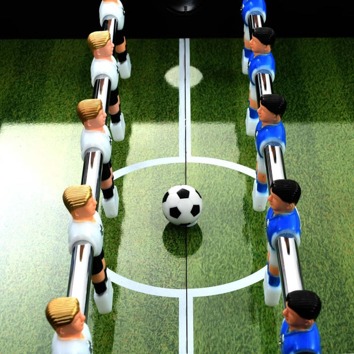 Masă de fotbal, negru, 140 x 74,5 x 87,5 cm, oțel, 60 kg - WALTI WALTI