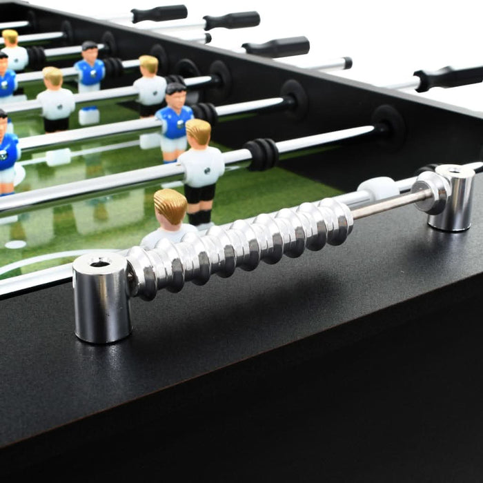 Masă de fotbal, negru, 140 x 74,5 x 87,5 cm, oțel, 60 kg - WALTI WALTI