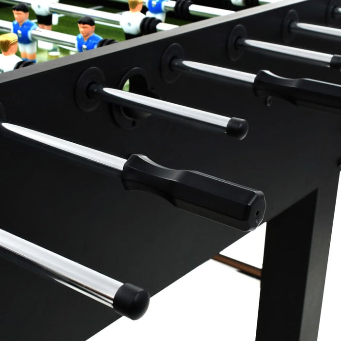 Masă de fotbal, negru, 140 x 74,5 x 87,5 cm, oțel, 60 kg - WALTI WALTI