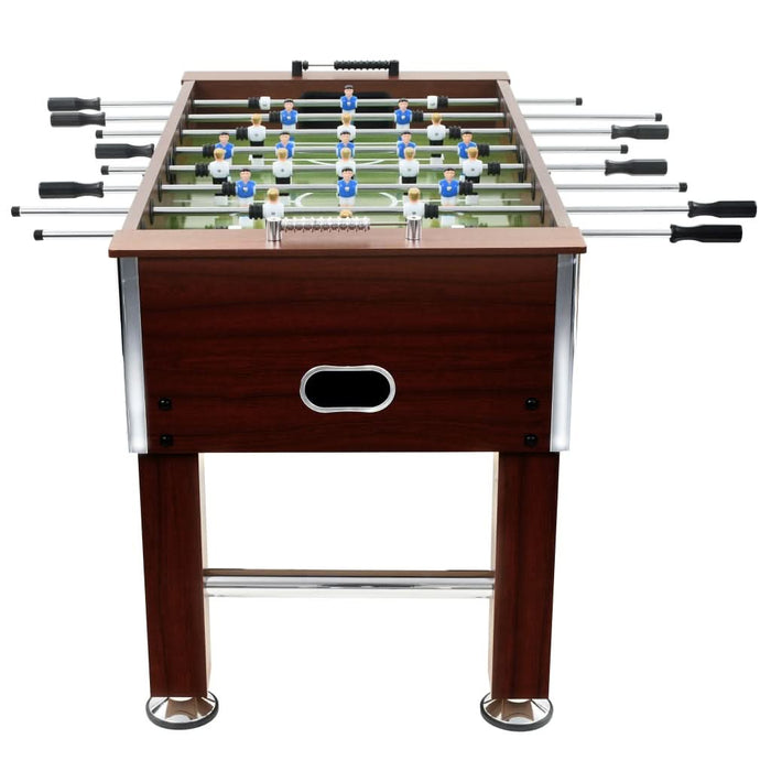 Masă de fotbal, maro, 140 x 74,5 x 87,5 cm, oțel, 60 kg, - WALTI WALTI