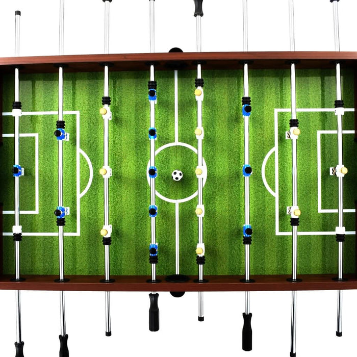 Masă de fotbal, maro, 140 x 74,5 x 87,5 cm, oțel, 60 kg, - WALTI WALTI