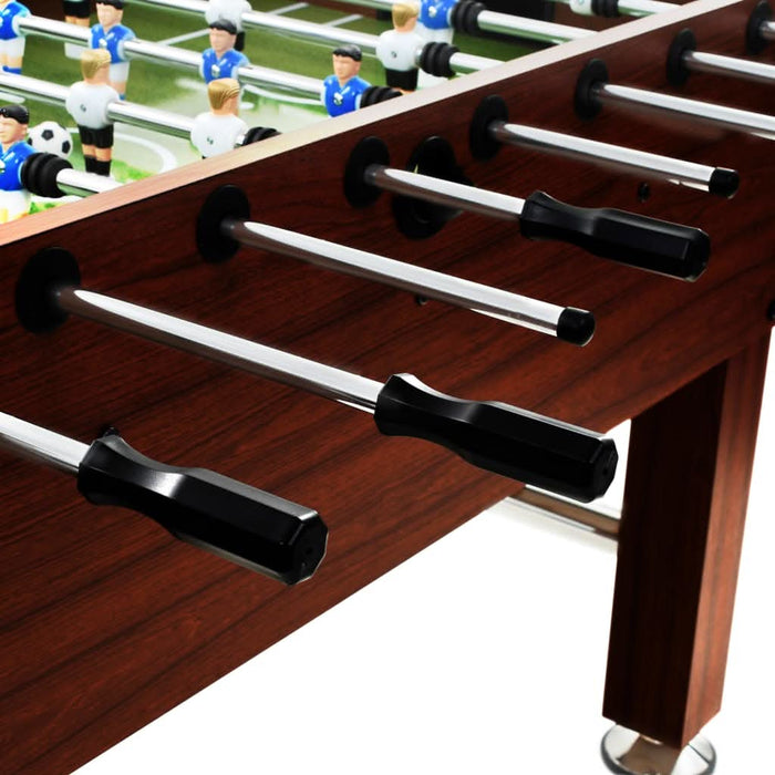 Masă de fotbal, maro, 140 x 74,5 x 87,5 cm, oțel, 60 kg, - WALTI WALTI