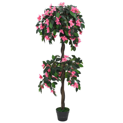 Plantă artificială Rododendron cu ghiveci, 155 cm, verde și roz - WALTI WALTI