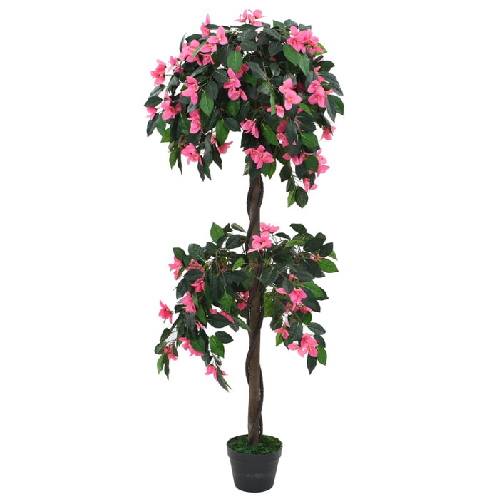 Plantă artificială Rododendron cu ghiveci, 155 cm, verde și roz - WALTI WALTI