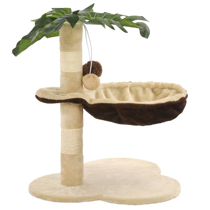 Ansamblu pisici cu stâlpi funie sisal, 50 cm, bej și maro - WALTI WALTI