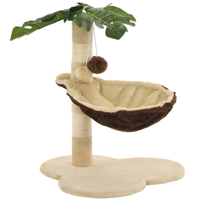 Ansamblu pisici cu stâlpi funie sisal, 50 cm, bej și maro - WALTI WALTI