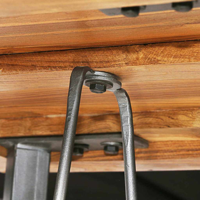 Set de bar, 3 piese, lemn masiv de tec reciclat WALTI