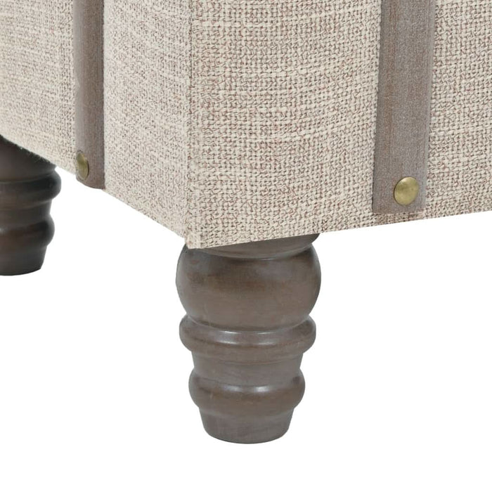 Set bancă depozitare 3 buc, lemn masiv și oțel, 112x37x45 cm - WALTI WALTI