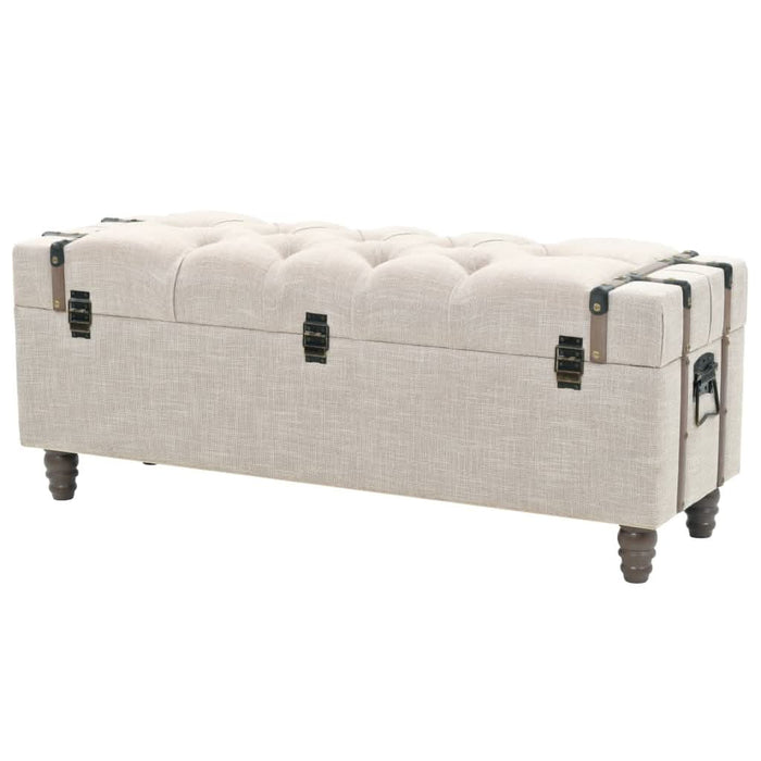 Set bancă depozitare 3 buc, lemn masiv și oțel, 112x37x45 cm - WALTI WALTI