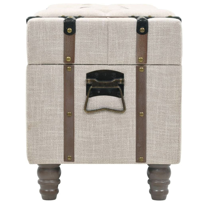 Set bancă depozitare 3 buc, lemn masiv și oțel, 112x37x45 cm - WALTI WALTI