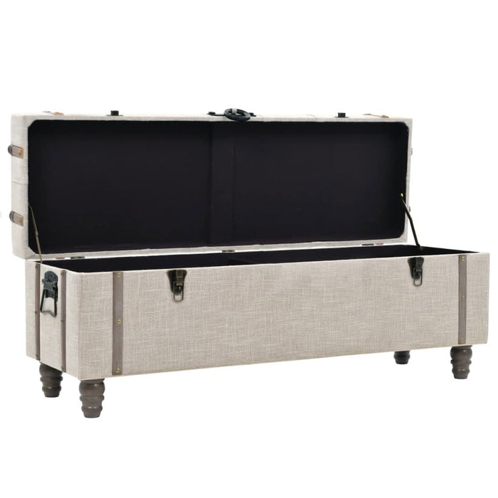 Set bancă depozitare 3 buc, lemn masiv și oțel, 112x37x45 cm - WALTI WALTI