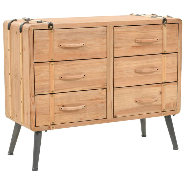 Dulap cu sertare, lemn masiv de brad, 91 x 35 x 73 cm - WALTI WALTI