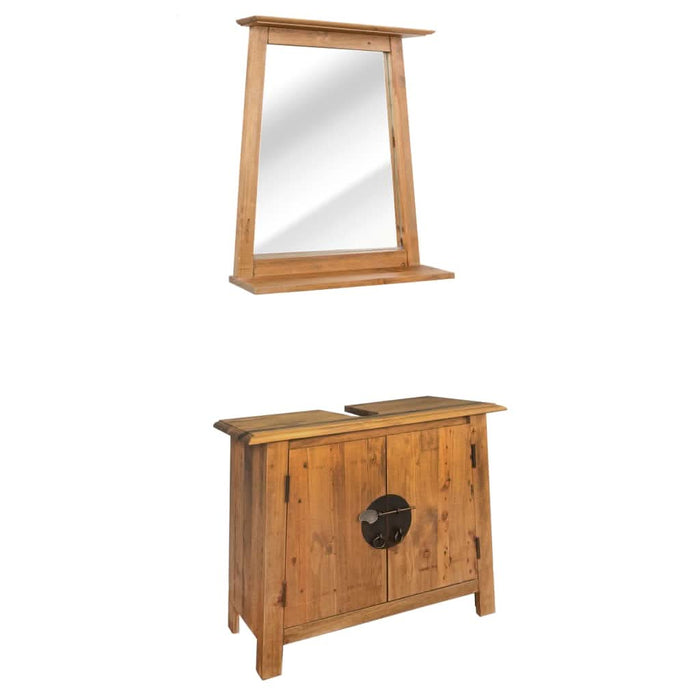 Set mobilier de baie, lemn masiv de pin - WALTI WALTI