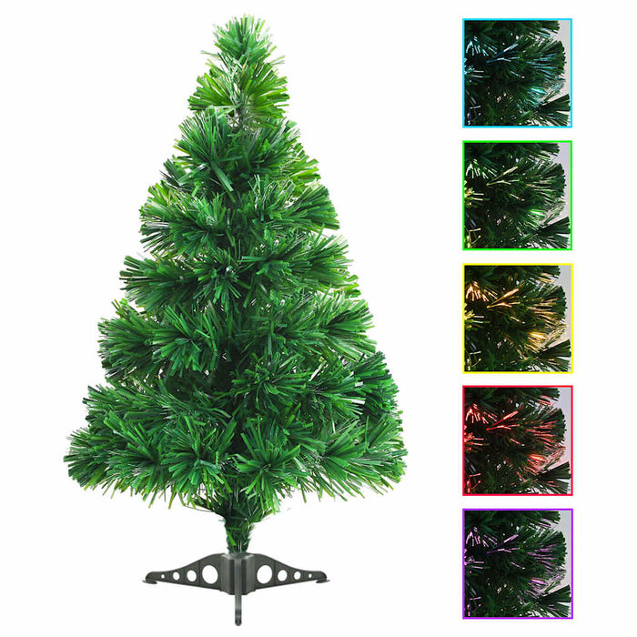 Brad de Crăciun artificial cu fibră optică, verde, 64 cm - WALTI WALTI