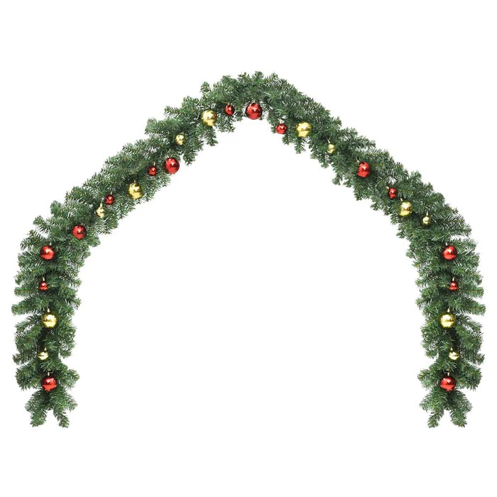 Ghirlandă de Crăciun decorată cu globuri și lumini LED, 20 m WALTI