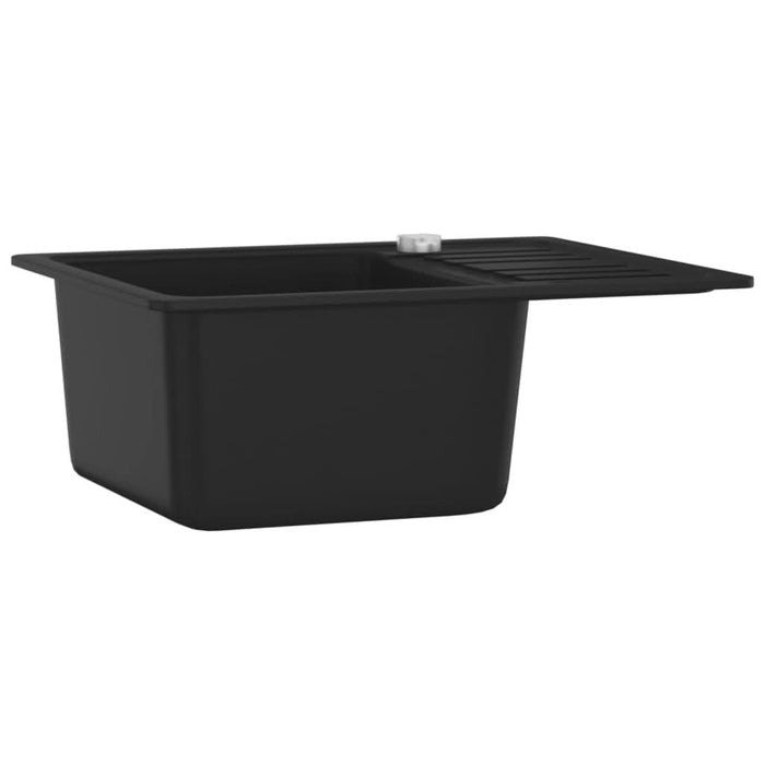 Chiuvetă de bucătărie din granit cu o cuvă, negru - WALTI WALTI