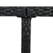Set mobilier de exterior cu perne, 5 piese, negru, poliratan - WALTI WALTI