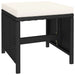 Set mobilier de exterior cu perne, 6 piese, negru, poliratan - WALTI WALTI