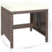 Set mobilier de exterior cu perne, 6 piese, maro, poliratan - WALTI WALTI
