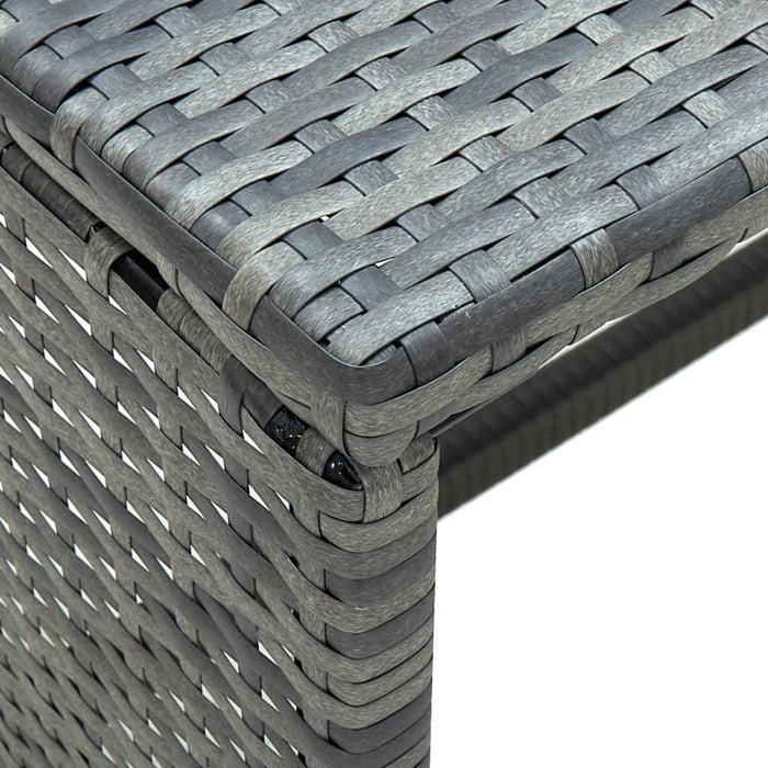 Set mobilier de grădină cu perne, 4 piese, gri, poliratan - WALTI WALTI