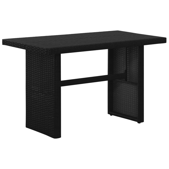 Set mobilier de grădină cu perne, 3 piese, negru, poliratan - WALTI WALTI