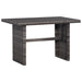 Set mobilier bistro cu perne, 3 piese, gri, poliratan - WALTI WALTI