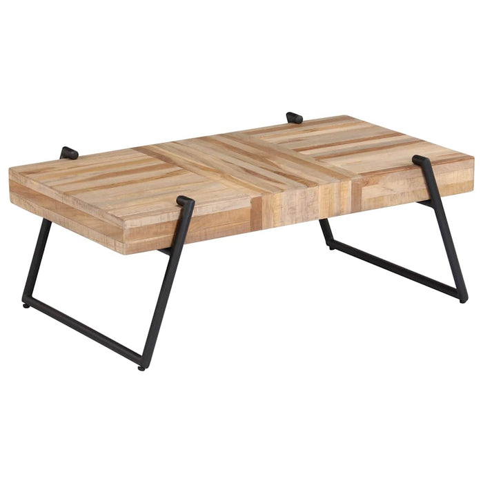Măsuță de cafea, 90 x 50 x 33 cm, lemn de tec reciclat WALTI