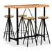 Set mobilier bar, 5 piese, lemn masiv acacia și lemn reciclat - WALTI WALTI
