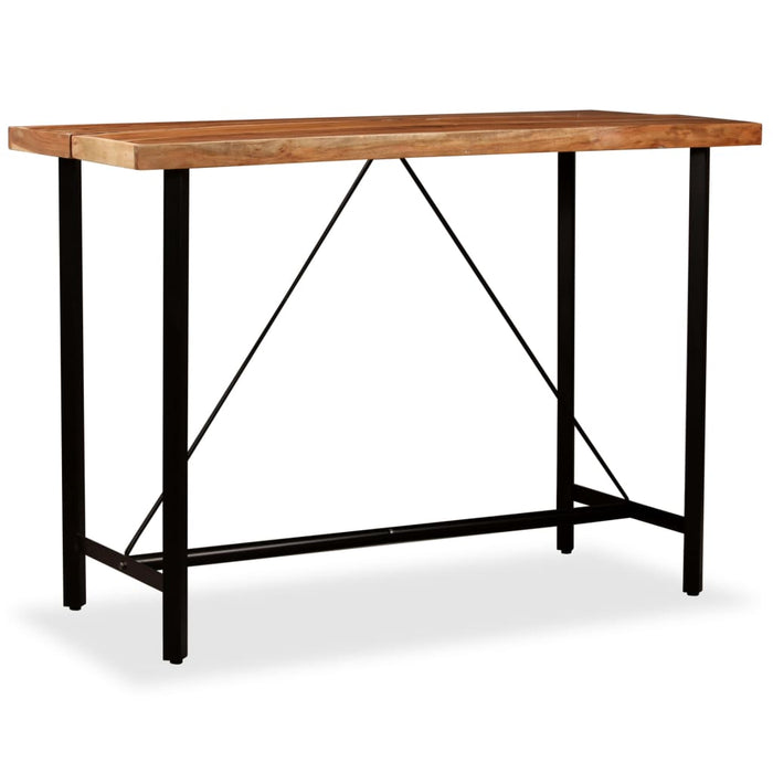 Set mobilier bar, 7 piese, lemn masiv acacia și lemn reciclat - WALTI WALTI