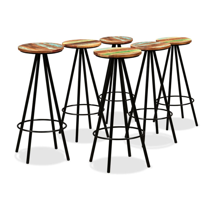 Set mobilier bar, 7 piese, lemn masiv acacia și lemn reciclat - WALTI WALTI