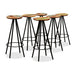 Set mobilier bar, 7 piese, lemn masiv acacia și lemn reciclat - WALTI WALTI