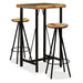 Set mobilier de bar, 3 piese, lemn masiv reciclat - WALTI WALTI