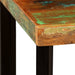 Mobilier bar 3 piese lemn masiv reciclat, piele naturală, pânză - WALTI WALTI